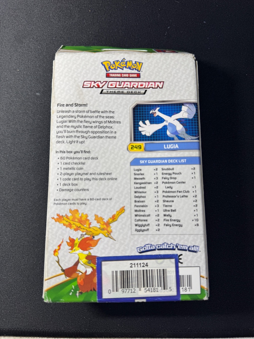 Pokémon Sky Guardian Theme Deck Fates Collide Lugia - Sealed - Picture 4 of 4